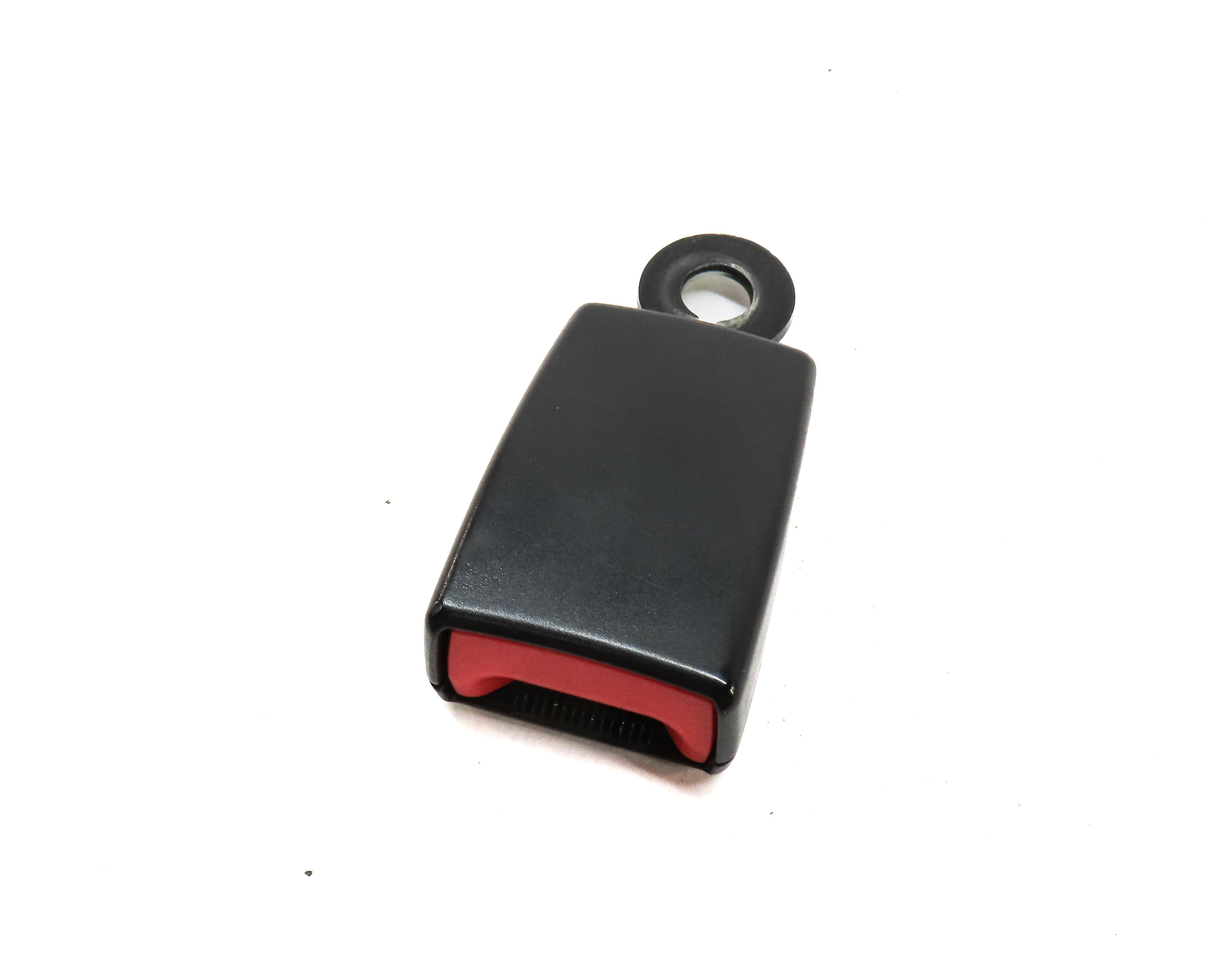 2010 LAND ROVER LR4 (L319) REAR 2ND ROW RIGHT SEATBELT BUCKLE RECEIVER (BLACK) — exact item pictured